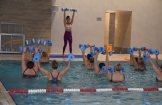 Aqua aerobik i gimnastyka dla seniorów na Pływalni "DELFIN" w Połańcu