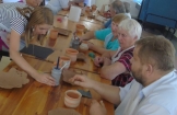 II etap Warsztatów Ceramicznych zorganizowanych przez Stowarzyszenie Aktywności Lokalnej BEZ GRANIC w Połańcu działające przy ŚDS
